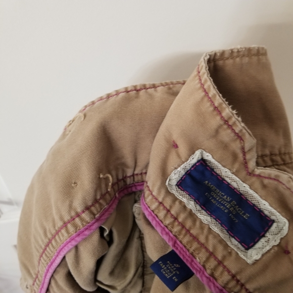 American Eagle Tan Mini Skirt - w/ Pockets! - Picture 6 of 7